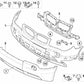 Inserto parachoques delantero central para BMW X3 E83 (OEM 51113400898). Original BMW