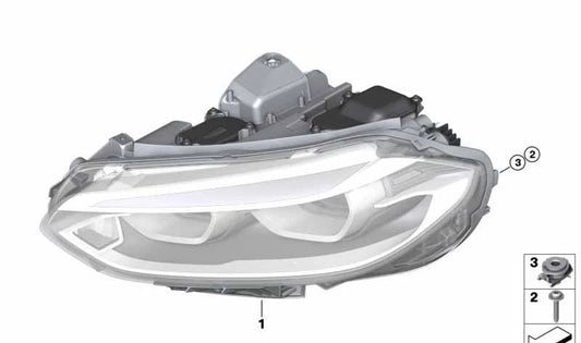 Halogenfront OEM 63117379911 für BMW F52. Original BMW.