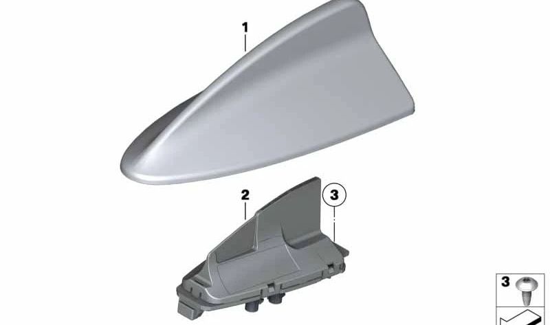 Antenna tetto originale BMW OEM 65209226895 Per modelli: E82, F20, F21, F22, F45, F46, E90, E91, E92, F30, F31, F34, F35, F80, F32, F36, F82, F07, F11, E84, F48 , F25, F26, E70, F15, F85, E71, E72, F16, F86. Compatibile e specifico per i veicoli