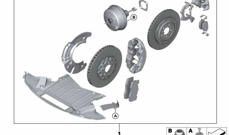 Kit de frein en carbone-céramique 34112455917 pour BMW F90 M5. BMW d'origine.