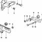 Spannlasche para BMW Serie 3 E21, Serie 5 E12 (OEM 12318602037). Original BMW