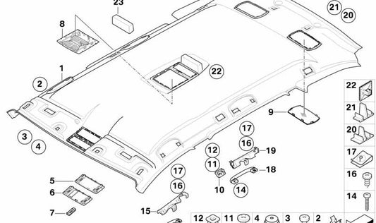 Asa trasera izquierda para BMW Serie 5 E60, E61 (OEM 51167112467). Original BMW.