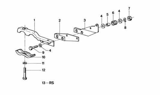 Soporte para BMW Serie 5 E12 (OEM 18211102740). Original BMW