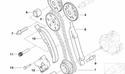 Vis torx pour BMW E46, E39, E60, E61, E38, E65, E83, E53 (OEM 13527100470). BMW d'origine