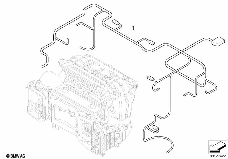 Kabelado Básico para Climatizador Automático para BMW E60, E60N, E61, E61N (OEM 61126934975). Original BMW