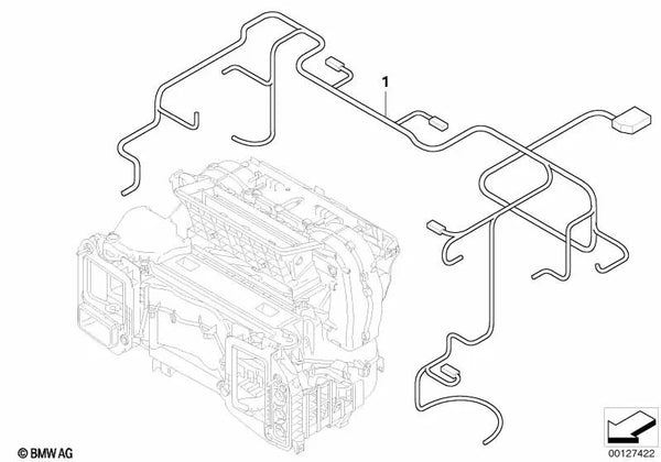 Kabelado Básico para Climatizador Automático para BMW E60, E60N, E61, E61N (OEM 61126934975). Original BMW