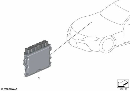 Unidad básica de control DME para BMW Serie 3 G20 (OEM 12145A09383). Original BMW.