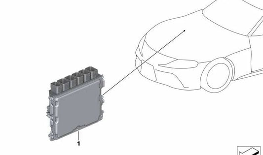 Unidad de control DME para BMW F40, F44, G42, G20, G21, G28, G22, G23, G26, G30, G31, G32, G11N, G12N, G01, G08, G02, G05, G18, G06, G29 (OEM 12145A45F57). Original BMW