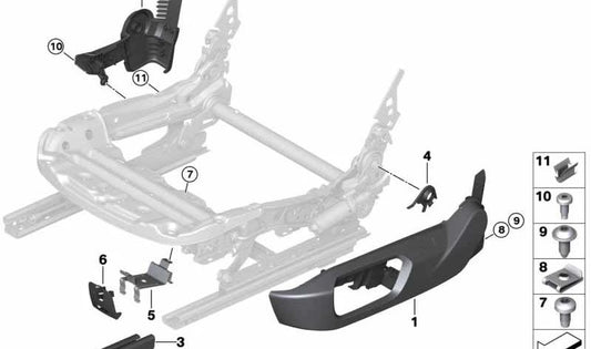 Steuereinheit Unterstützung für BMW 1 F20 -Serie, F21, Serie 2 F22, F23, F87, 3 F30, F31, F34, F80, Serie 4 F32, F36, F82, I01, I12, X3 F25, X4 F26 (OEM 52107240136) . Original BMW