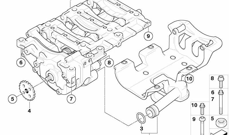 Colector de admisión para BMW E60N, E61N (OEM 11277564234). Original BMW