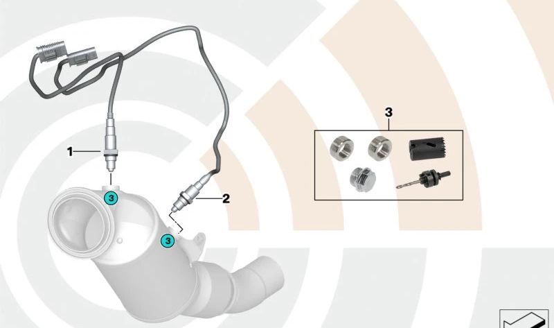 Sonda Lambda para BMW Serie 2 G42, Serie 3 G20, G21, Serie 4 G22, G23, G26, Serie 5 G30, G31, Serie 6 G32, Serie 7 G11N, G12N, Serie 8 G14, G15, G16, X3 G01, X4 G02, X5 G05, X6 G06, X7 G07, Z4 G29 (OEM 11788689862). Original BMW