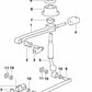 Alavanca de alteração OEM 25111221540 para BMW E36. BMW original.