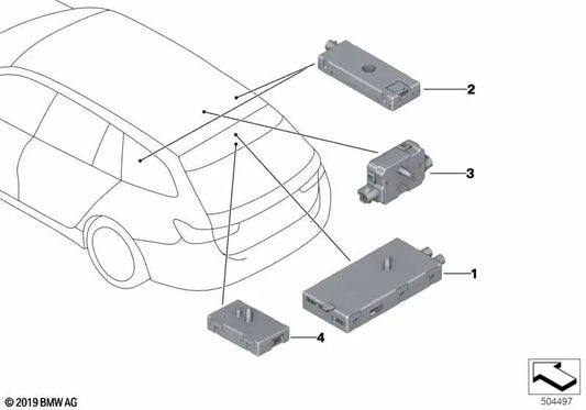 Decapsulation Filter for BMW 3 Series G21, G21N, G81 (OEM 65206838579). Genuine BMW