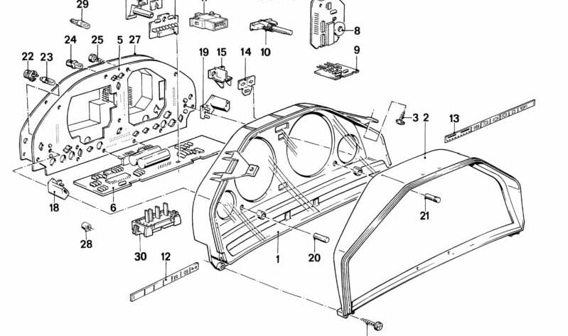 Codificador para BMW E30 (OEM 62111377379). Original BMW