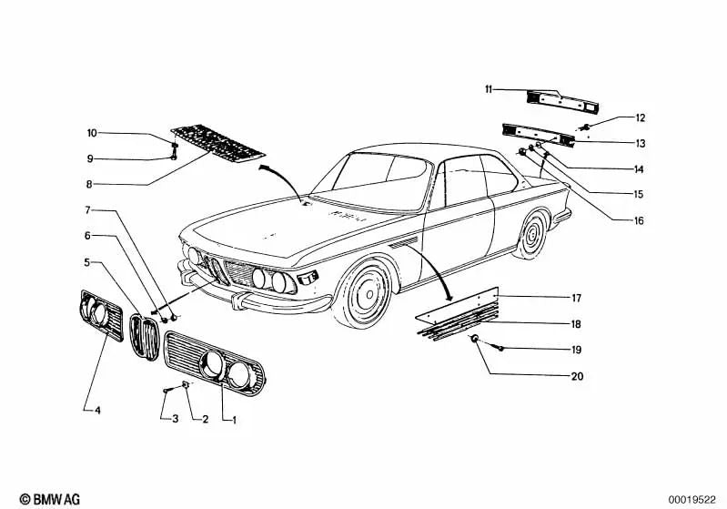 Buje para varios modelos/series de BMW (OEM 51131812021). Original BMW.