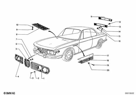 Buje para varios modelos/series de BMW (OEM 51131812021). Original BMW.