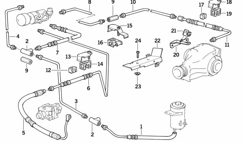 Support for BMW Series 5 E34 (OEM 33191139427). Genuine BMW