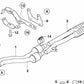 Soporte de Goma para BMW Serie 5 E60, E61, Serie 6 E63, E64 (OEM 18207833206). Original BMW