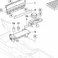 Compartimento de almacenamiento para consola central OEM 51168159694 para BMW Serie 5 E39 (1995-2004). Original BMW.