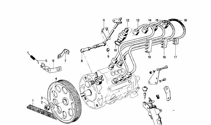 Soporte de inyección OEM 13531254038 para BMW E21, E30, E12, E28. Original BMW.