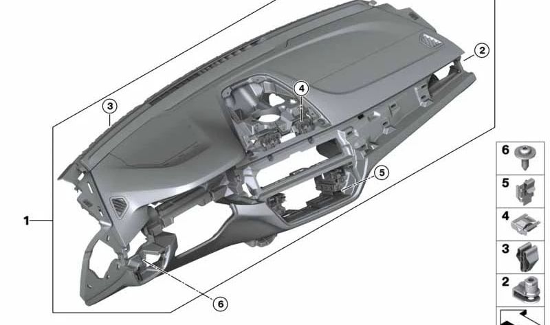 Sensatec Instrumententafel für BMW G32, G32N (OEM 51457944665). Original BMW