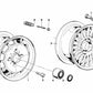 Rueda de Aleación Ligera para BMW Serie 3 E21 (OEM 36111118306). Original BMW