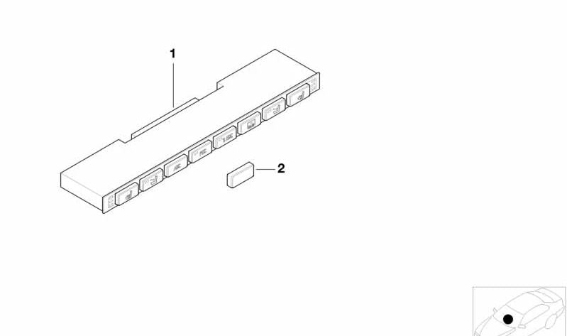 Módulo de control central OEM 61316927072 para BMW E39, E38. Original BMW.