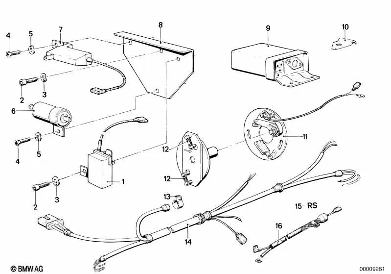 Arandela elástica para BMW E12, R248 (OEM 07119932030). Original BMW