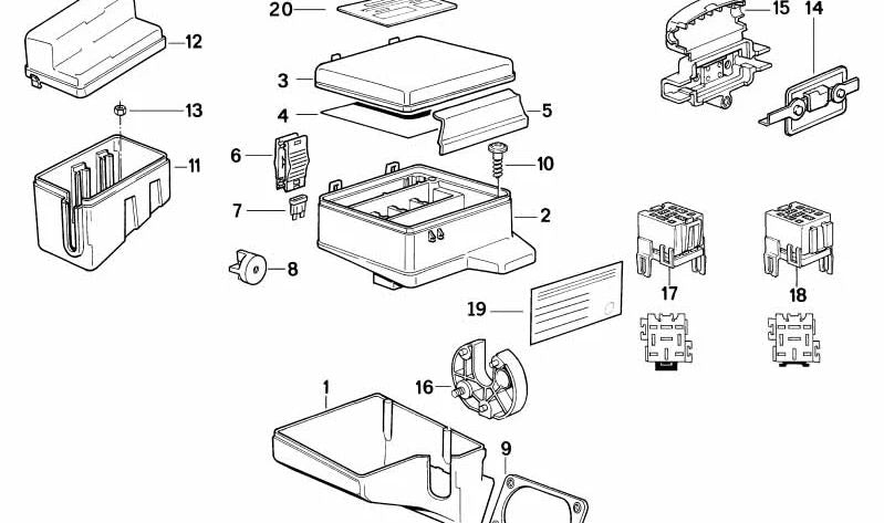 Fusible OEM 61131386849 para BMW E30, E36, E34, E32, Z3. Original BMW.