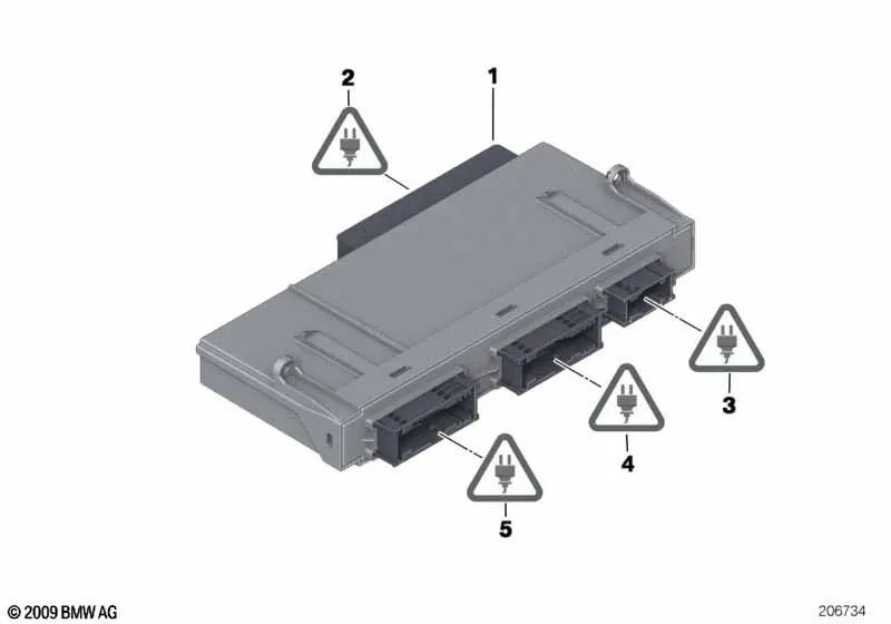 Unidad de Control Junctionbox Electrónica para BMW F25, F26 (OEM 61356992424). Original BMW.