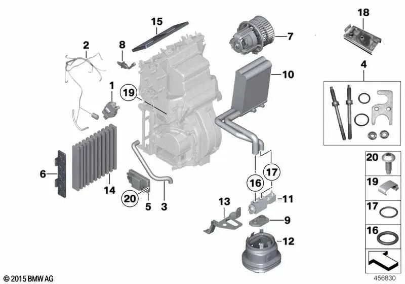 Lüfter für BMW 7er F02, G12 (OEM 64119248184). Original BMW