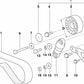 Correa Poly-V (Correa de servicio) OEM 11287833266 para BMW (Modelos compatibles: E34, E39, E32, E38, E31, E52). Original BMW.