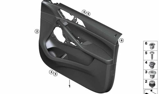 Pannello della porta anteriore sinistra OEM 51419474019 per BMW G06 (x6). BMW originale