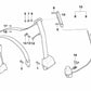 Safety pin for BMW E39, E38 (OEM 72118185136). Original BMW