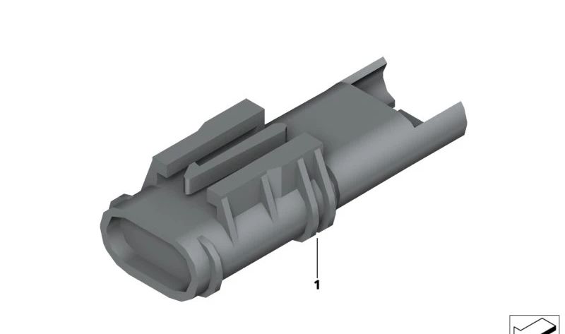 Tapa de cubrición para BMW Serie 1 E81, E82, E87N, E88, Serie 3 E90, E91, E92, E93, Serie 5 E60, E61, Serie 6 E63N, X3 E83N, Z4 E85, E86 (OEM 12527542865). Original BMW