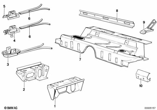 Tubo para BMW Serie 3 E21 (OEM 41121862285). Original BMW