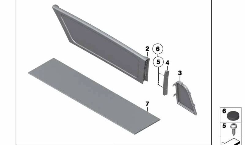 Deflector de viento izquierdo/derecho para BMW Z4 E89. Original BMW. . Original BMW