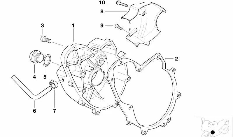 Manguera de combustible para BMW E21, E30, E36, E46, E12, E28, E34, E39, E24, E23, E32, E38, E31 (OEM 16121180409). Original BMW