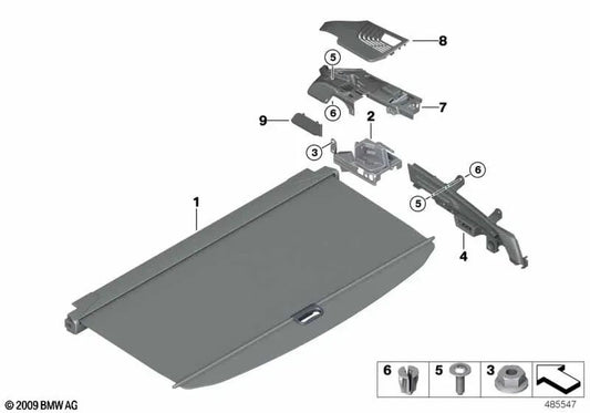 Left bracket for BMW X3 F97, G01, G08 (OEM 51477396581). Original BMW