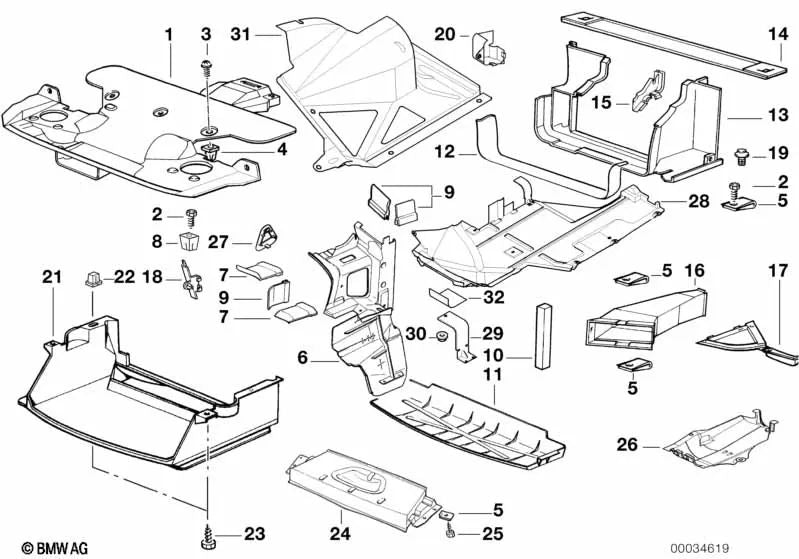 Sellado para BMW E36 (OEM 51718135940). Original BMW