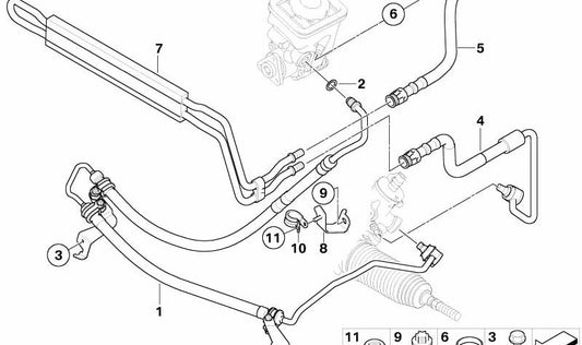 Manica di espansione OEM 32413428387 per BMW E83. BMW originale.