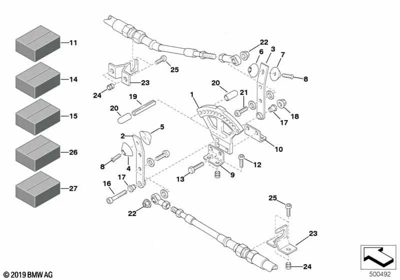 BMW E53, E70, E46, F30, F80 (OEM 3355223299). Original BMW.