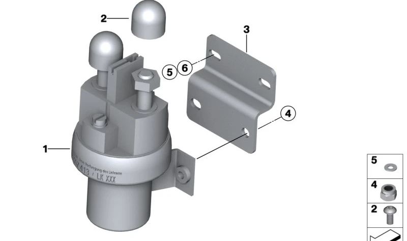 Relay OEM 61318323377 per BMW E30, E32, E34, E36, E38, E39, E46, E53, Z3. BMW originale.