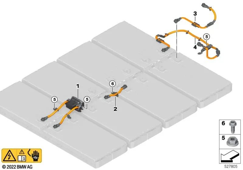 Conector de Módulo para varios modelos/series de BMW (OEM 61278844580). Original BMW