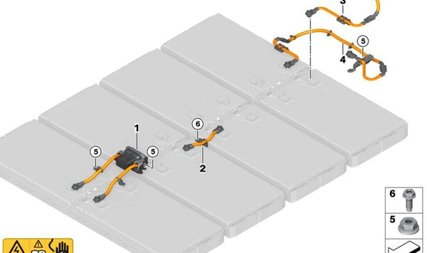 Conector de módulo OEM 61278854152 para BMW {G26 (i4 Gran Coupé)}. Original BMW.