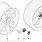 Rueda de Disco de Aleación Ligera para BMW E46 (OEM 36116765346). Original BMW