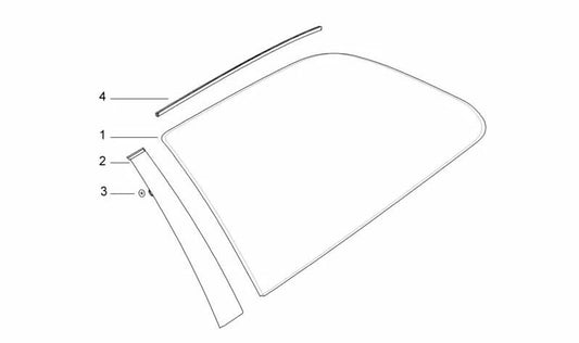 Cubierta izquierda para BMW E36 (OEM 51368171079). Original BMW