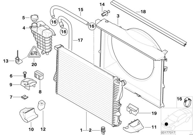 Deposito/vaso De Expansion Para Bmw M5 Berlina E39 Y Z8 Roadster E52. Original Recambios