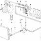 Tubería de presión del compresor al condensador para BMW E34 (OEM 64538390979). Original BMW.