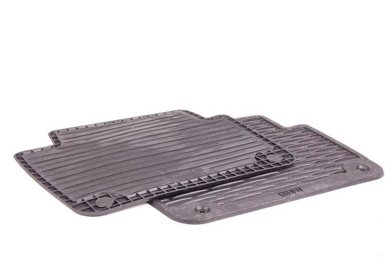 Alfombrillas de goma traseras (2 unidades) para BMW E46 originales de BMW